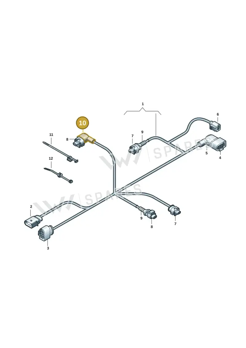 8J0971921 — Volkswagen Amarok twin cab (2022-) diagram 439971018, position 10