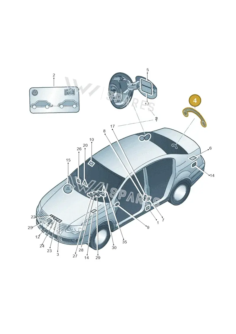 8K0010539B — Volkswagen Passat CC (2011-2016) diagram 656010000, position 4