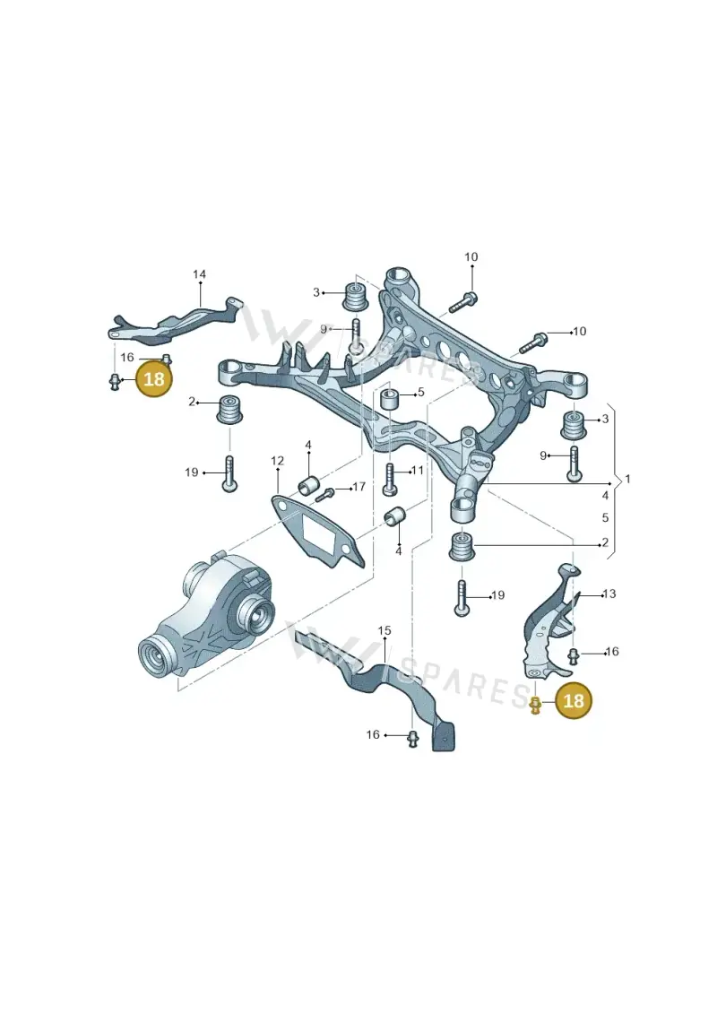8K0501329 — Volkswagen Phideon (2016-2023) diagram 251505100, position 18