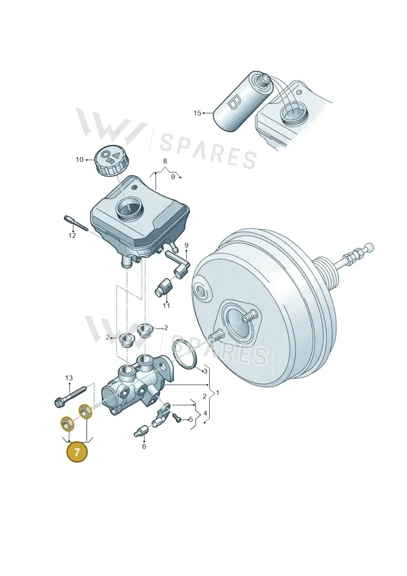 8K0698135 — Volkswagen Touareg (2017-2023) diagram 859611100, position 7