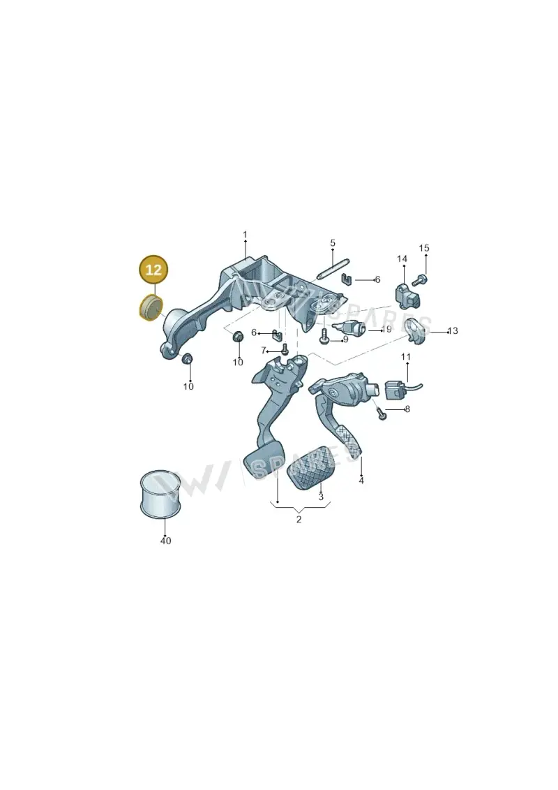 8K0721495 — Volkswagen Phideon (2016-2023) diagram 251723200, position 12