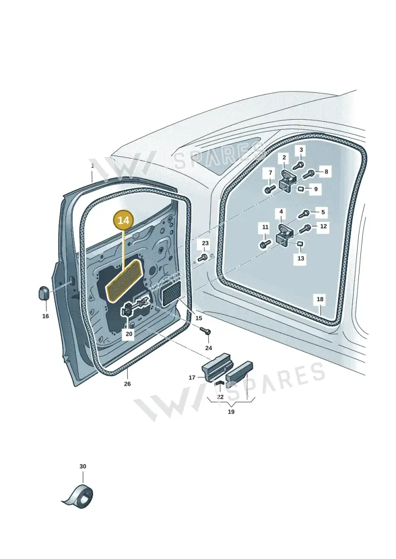 8K0837833A — Volkswagen ID.7 Limousine Pro (2023-) diagram 14b831000, position 14