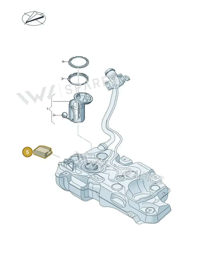 8K0906093F — Volkswagen Caddy kombi (2015-2020) diagram 746919300, position 5