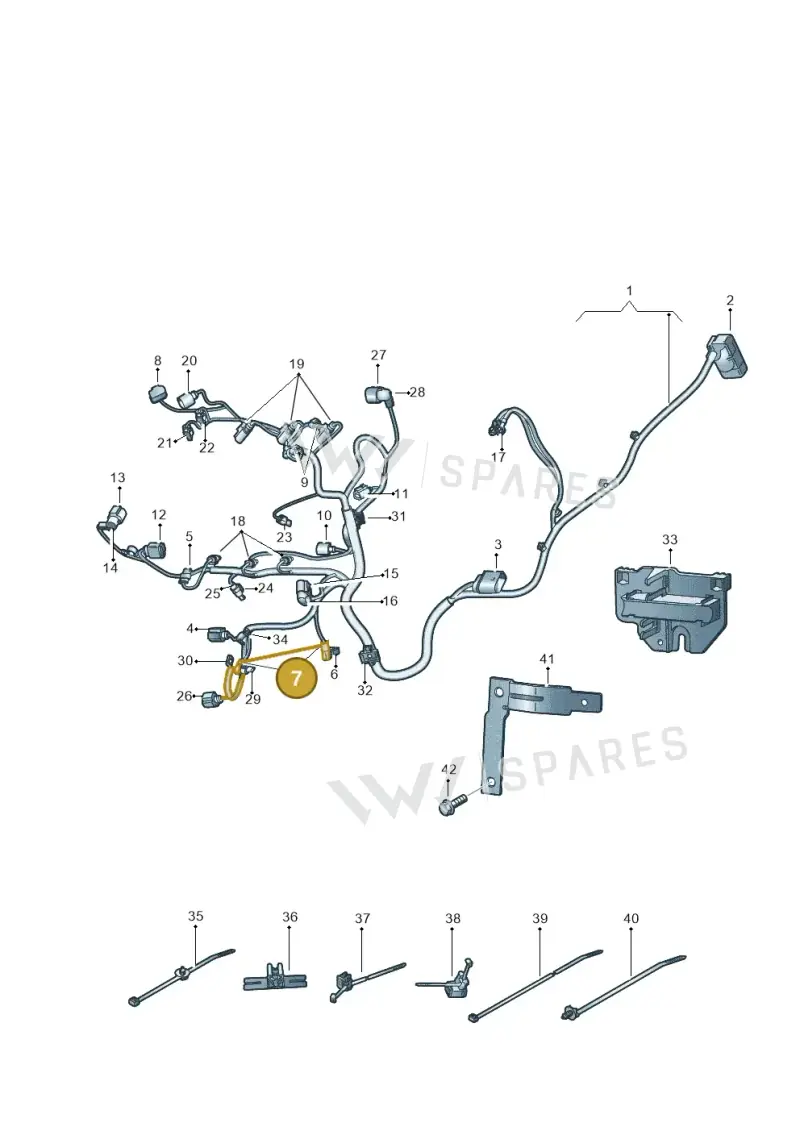 8K0971921A — Volkswagen Up! 1.0 BlueMotion (2016-2023) diagram 892971050, position 7