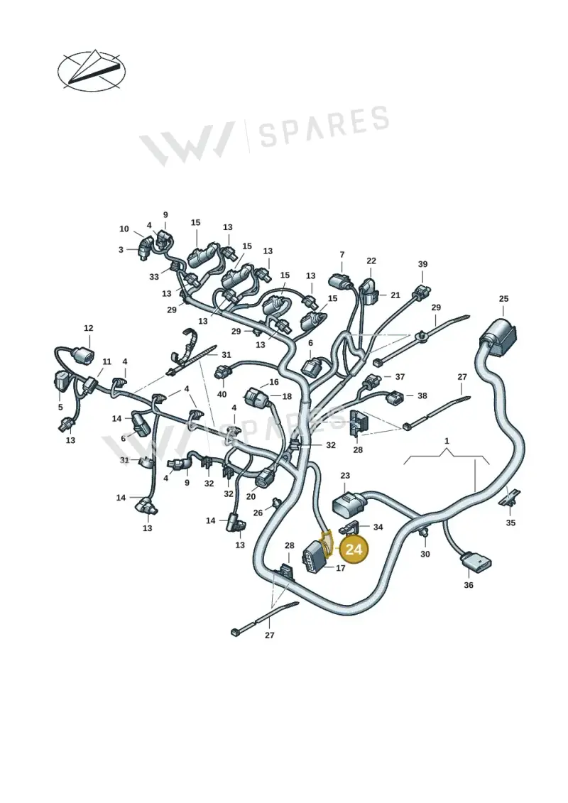 8K0971921F — Volkswagen Multivan (2021-) diagram 7t0971200, position 24