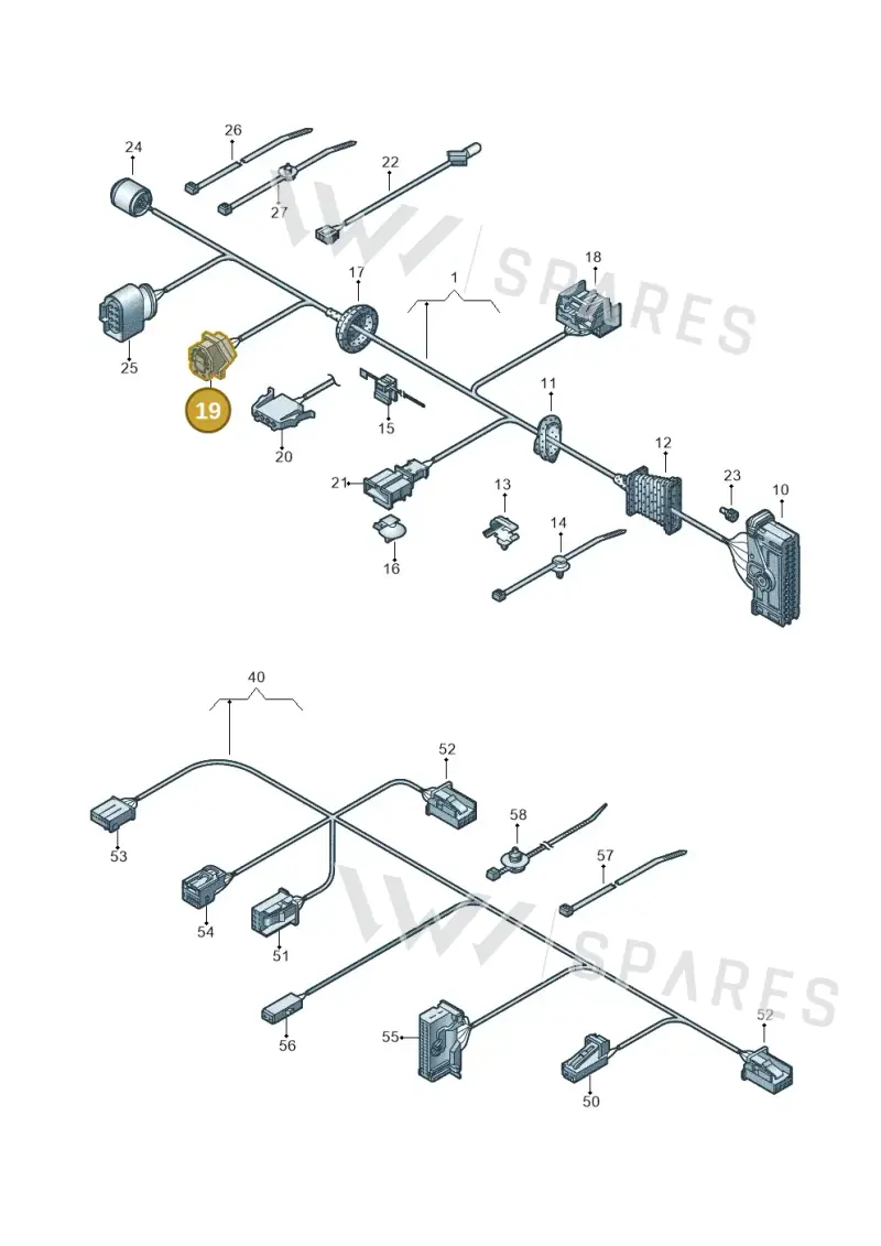 8K0973323T — Volkswagen Passat saloon (2010-2015) diagram 460972330, position 19