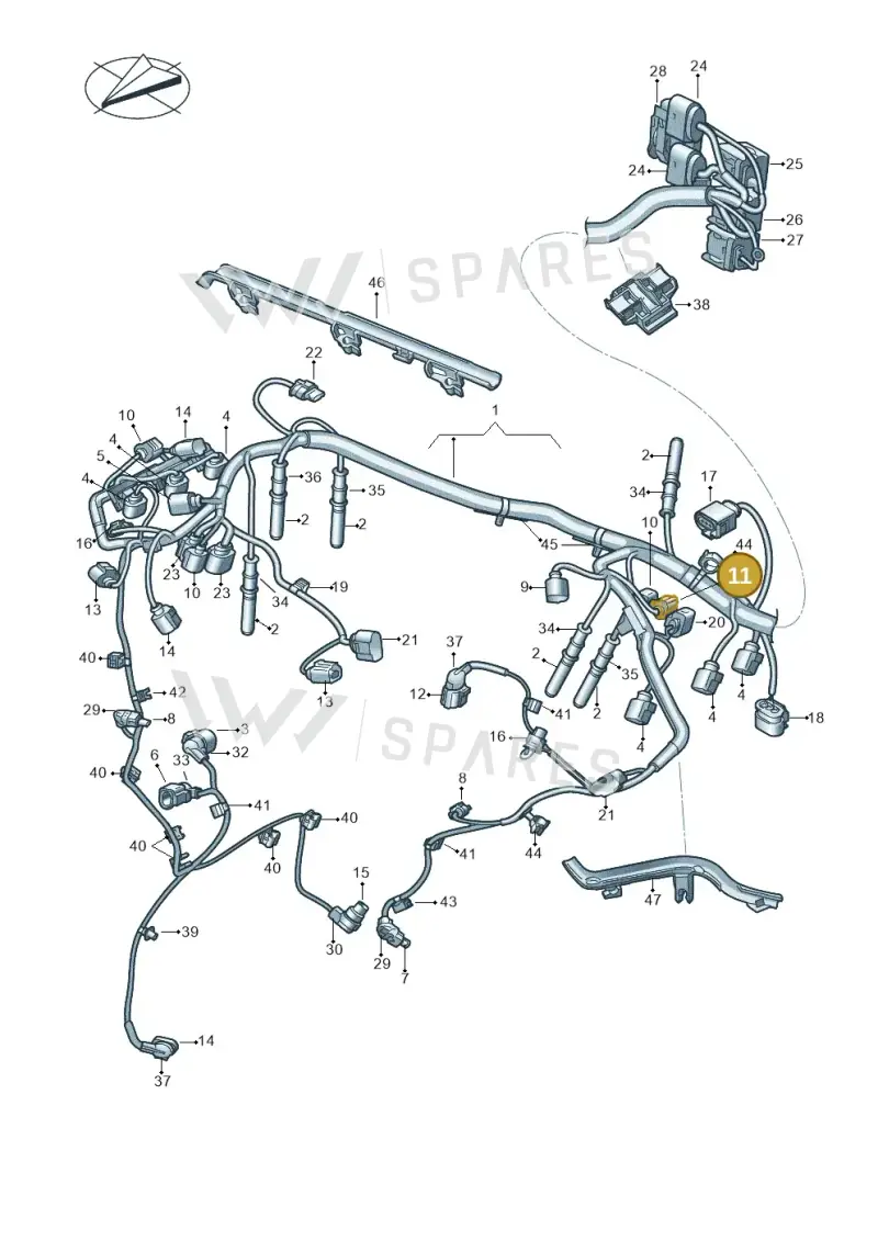 8K0973702A — Volkswagen Amarok twin cab (2022-) diagram 894971140, position 11