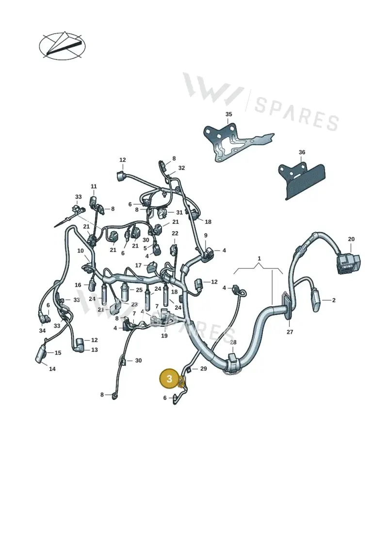 8K0973702B — Volkswagen Transport. multivan (2019-2024) diagram 7em971007, position 3