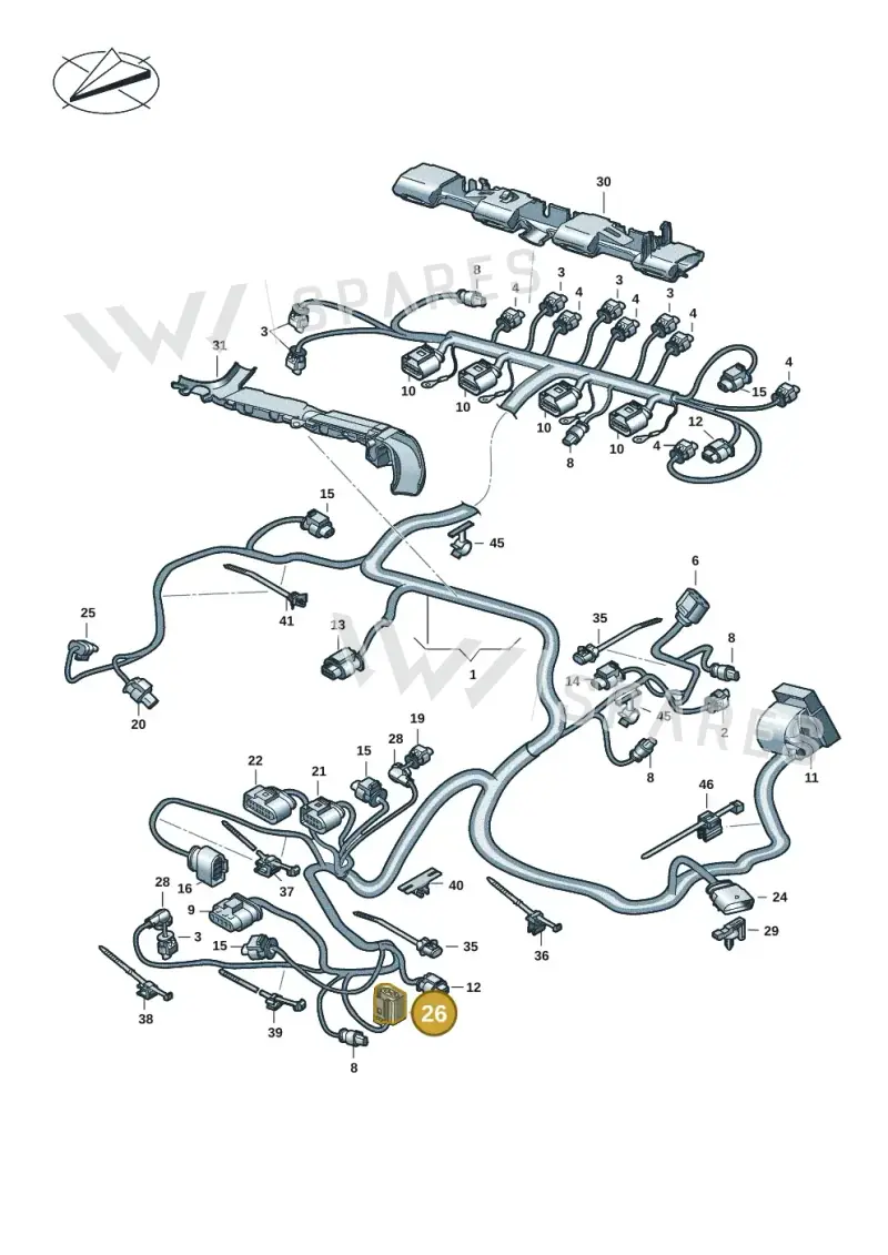 8K0973702D — Volkswagen Multivan (2021-) diagram 5h0971018, position 26
