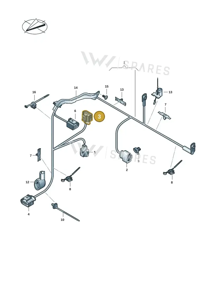 8K0973703G — Volkswagen Tiguan 2.0 (2023-) diagram 2ka971070, position 3