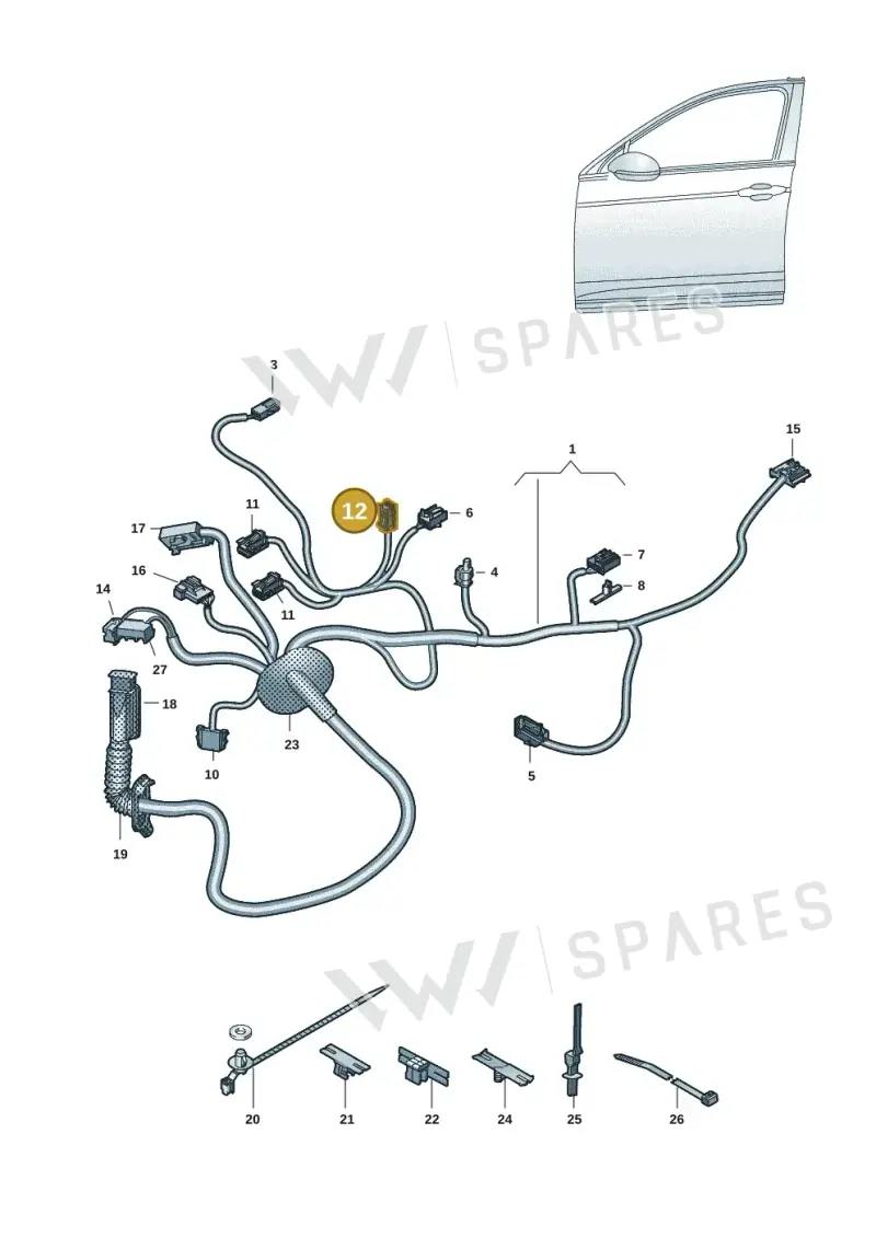 8K0973754B — Volkswagen ID.4 Pro (2020-2023) diagram 10a972033, position 12