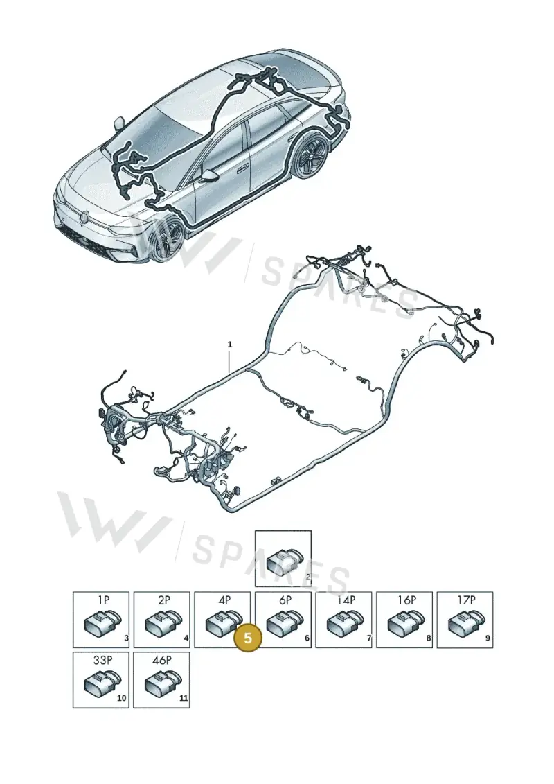 8K0973754C — Volkswagen ID.7 Limousine Pro (2023-) diagram 14b972000, position 5