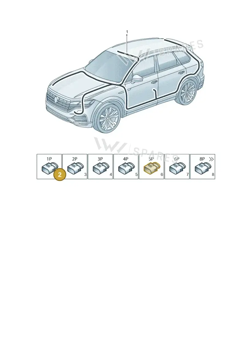 8K1971921 — Volkswagen Touareg (2017-2023) diagram 439971800, position 2