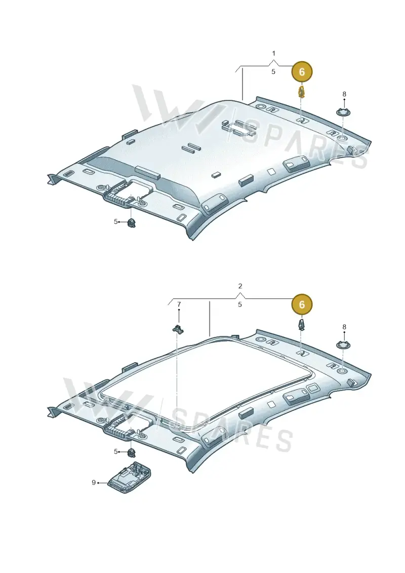 8L4867276 — Volkswagen ID.4 Pro (2020-2023) diagram 11a867055, position 6