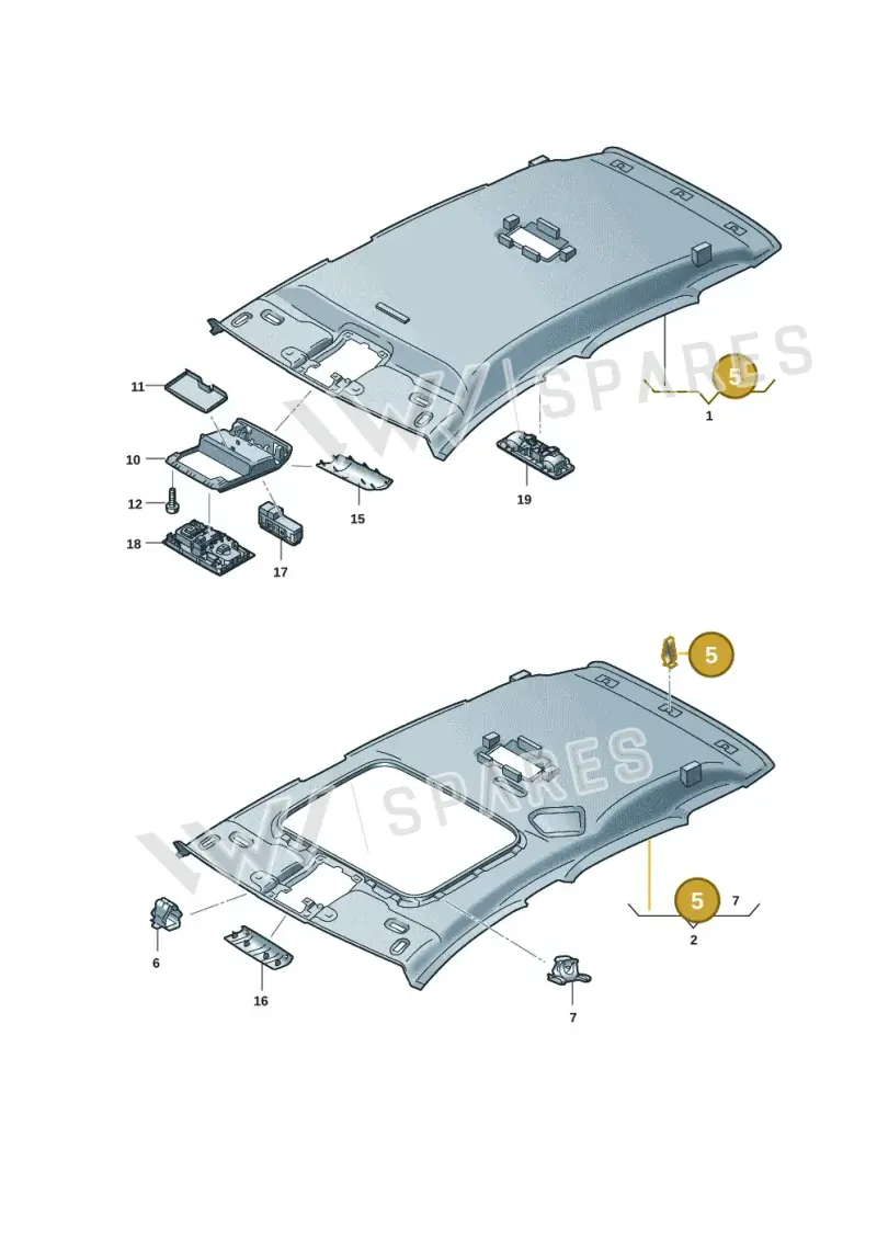 8L4867276 — Volkswagen Taigo (2021-2024) diagram 2f0867520, position 5