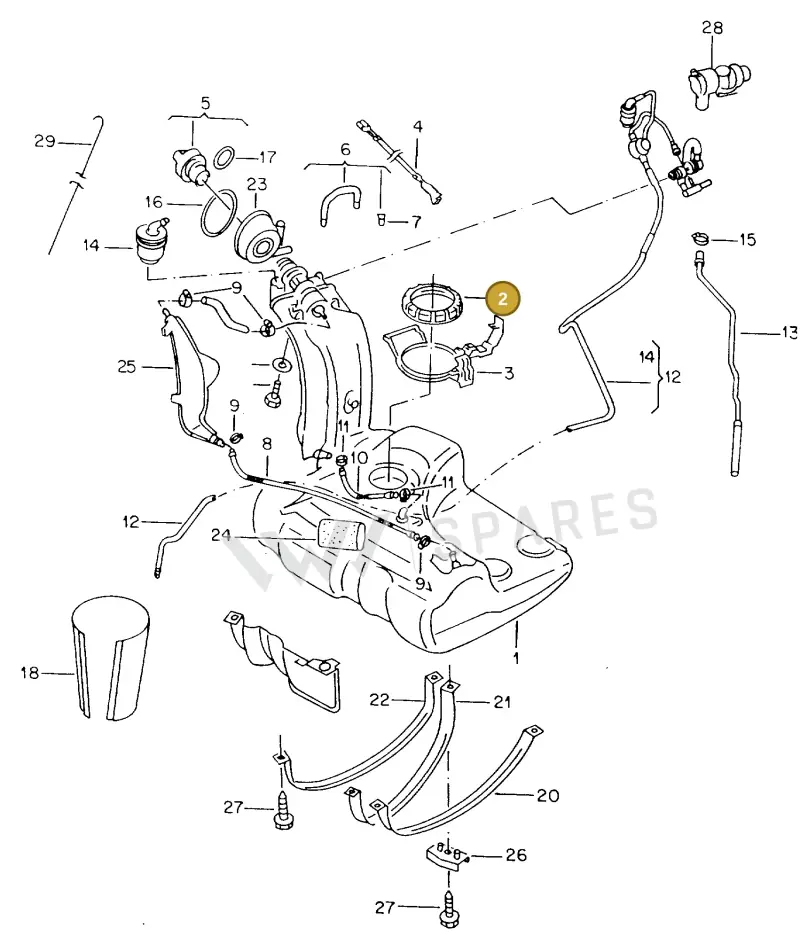 8N0201375A — Volkswagen GOLF CABRIO (2002-2002) diagram 234201150, position 2
