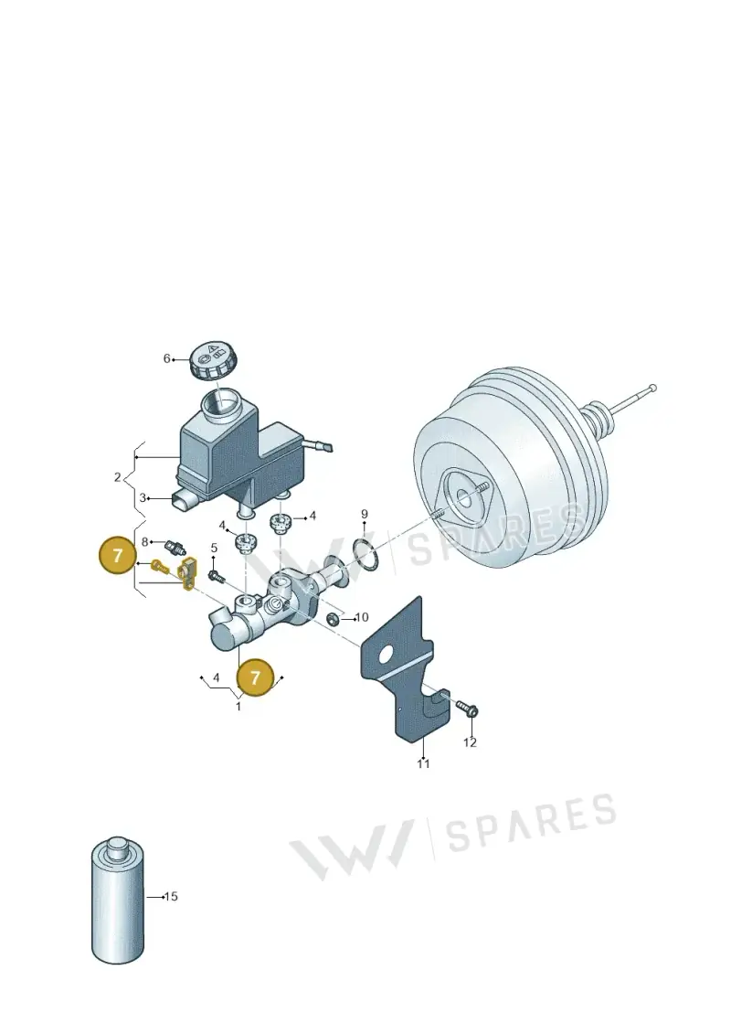 8P0698459B — Volkswagen T-Roc convertible 1.5 (2019-2024) diagram 813611200, position 7