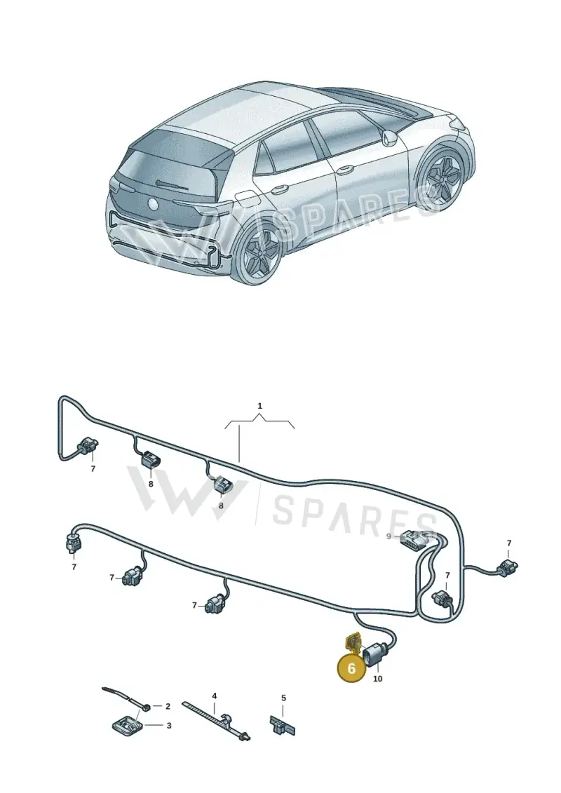 8P0971848L — Volkswagen ID.3 Pro (2019-2024) diagram 10a972090, position 6