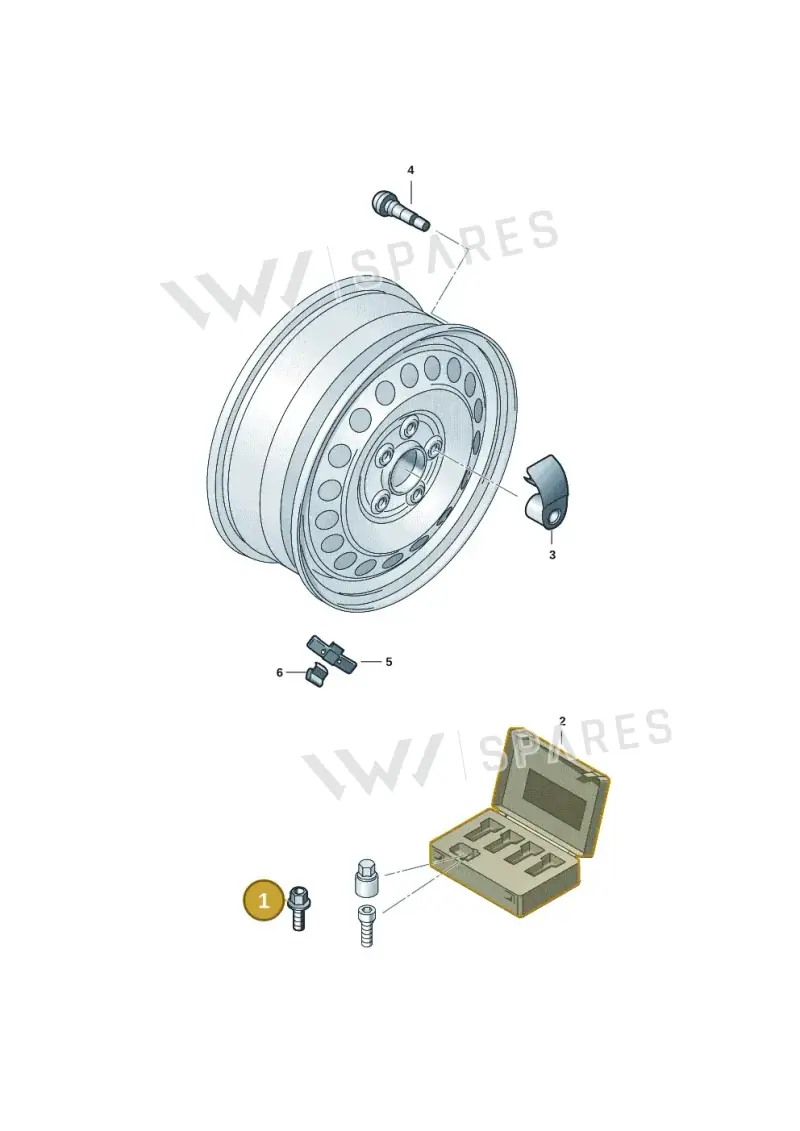 8R0601295 — Volkswagen ID.Buzz (2022-) diagram 62a601050, position 1