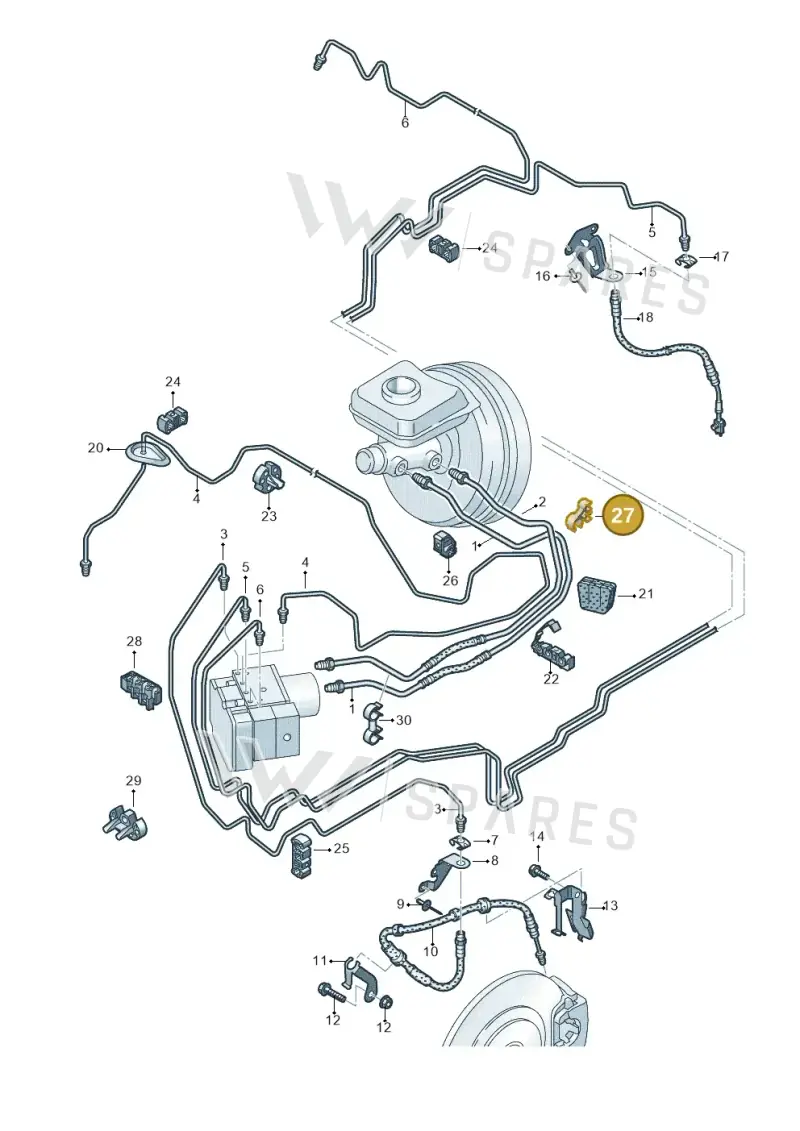 8S0611797B — Volkswagen Touareg (2017-2023) diagram 859611200, position 27