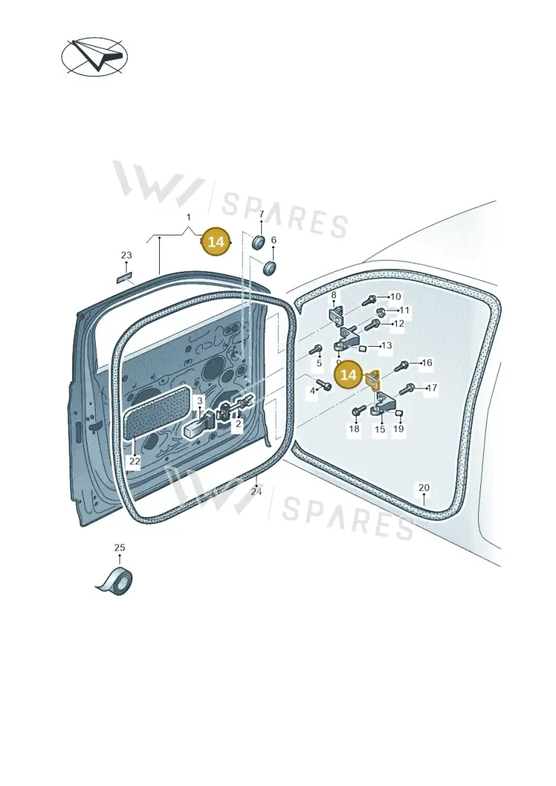 8S0833406A — Volkswagen Touareg (2017-2023) diagram 439831000, position 14