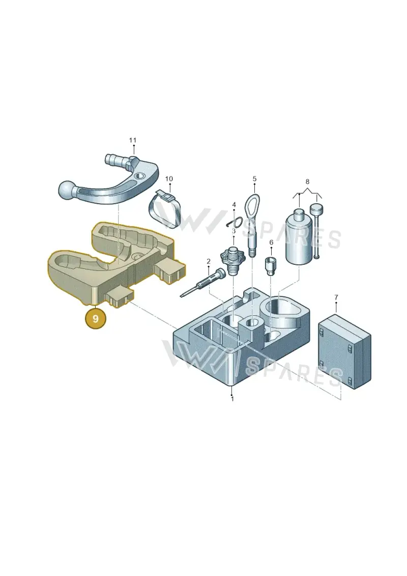 8V0011007 — Volkswagen Taigo (2021-2024) diagram 837012010, position 9