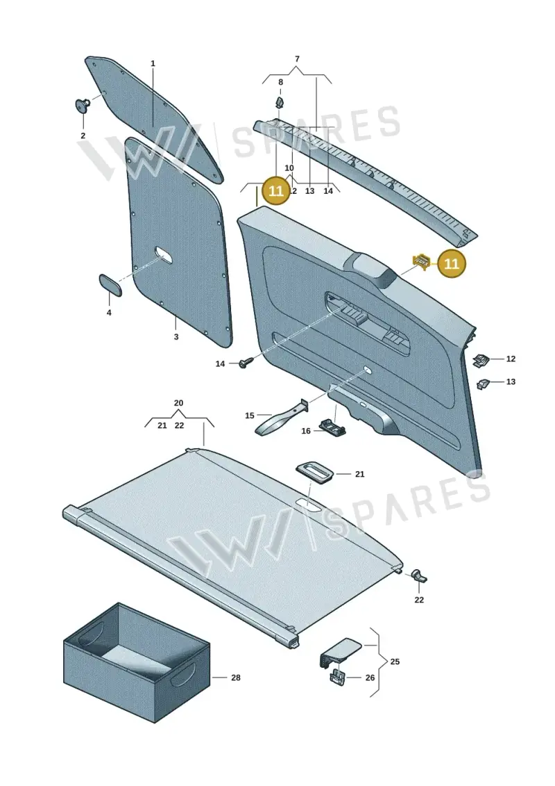 8V0867947 — Volkswagen ID.Buzz (2022-) diagram 15a867800, position 11