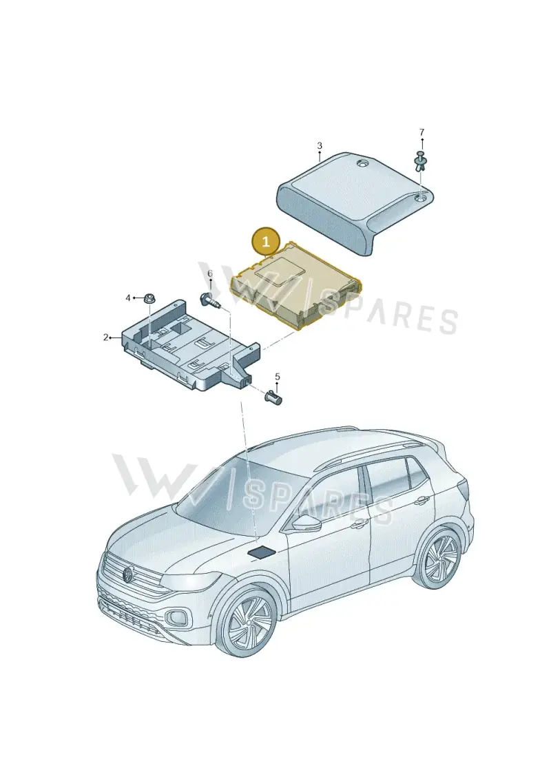 8V0919129F — Volkswagen T-Cross 1,0 (2018-2024) diagram 587035070, position 1