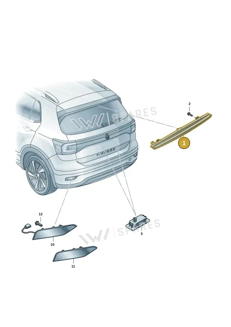 8V0945097D — Volkswagen T-Cross 1,0 (2018-2024) diagram 587945011, position 1