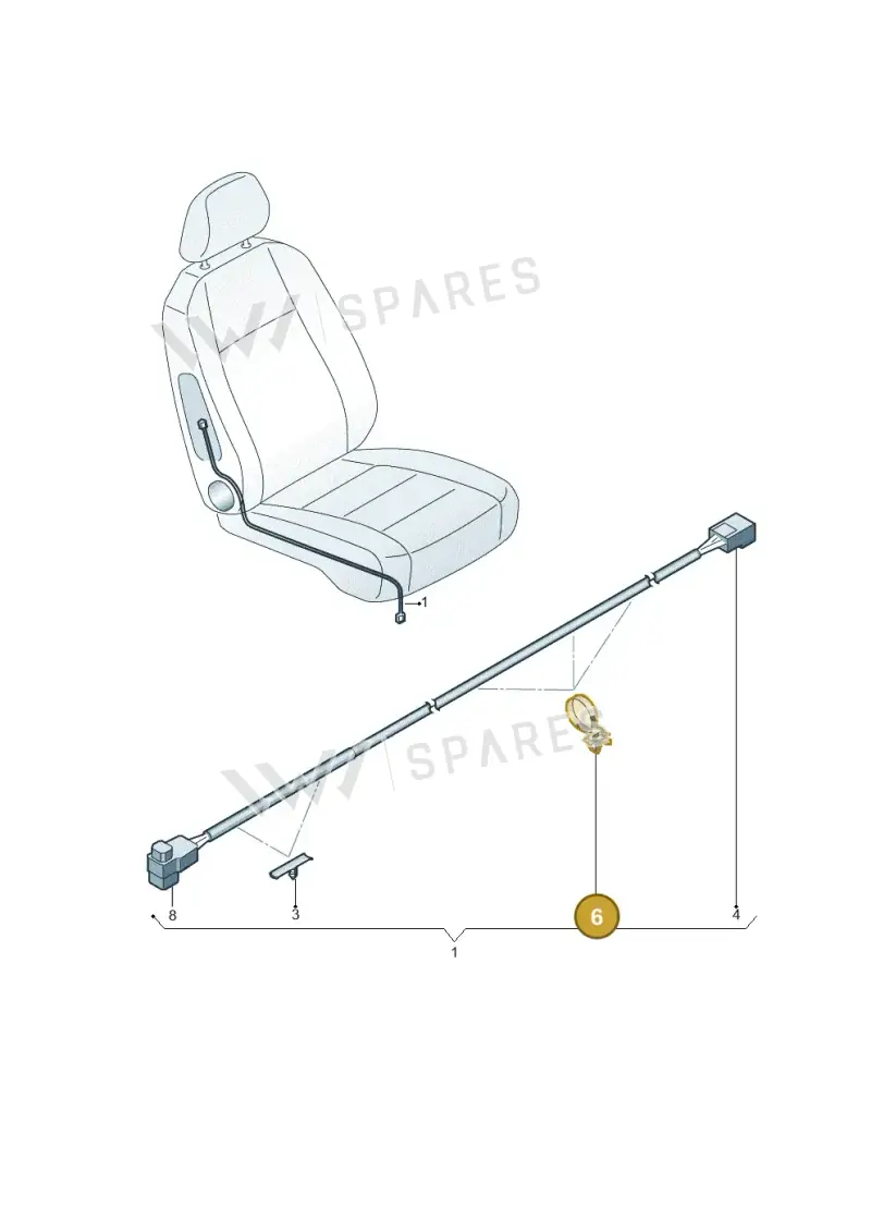 8V0971850 — Volkswagen Tiguan 2.0 4Motion (2017-2024) diagram 746972270, position 6