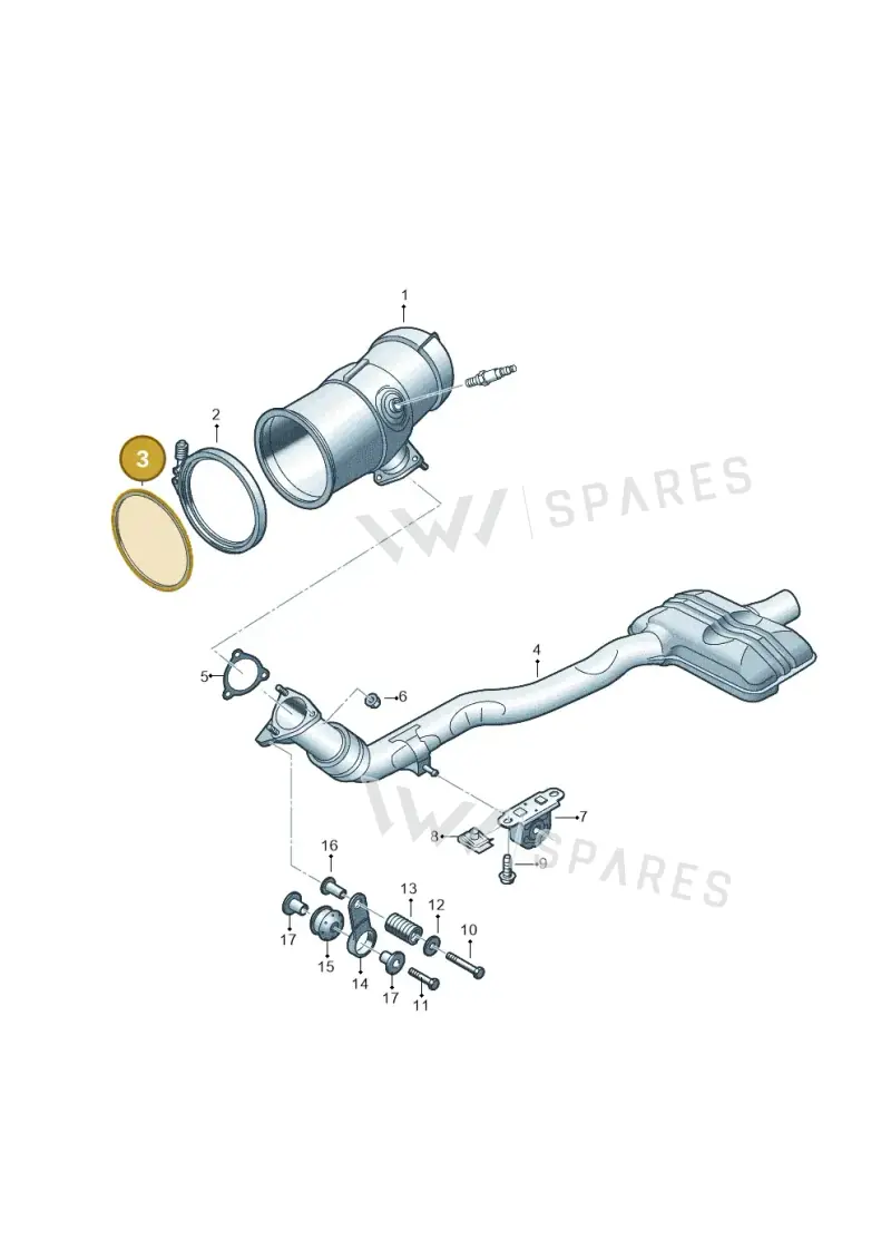 8W0253115G — Volkswagen Touareg (2017-2023) diagram 439253040, position 3