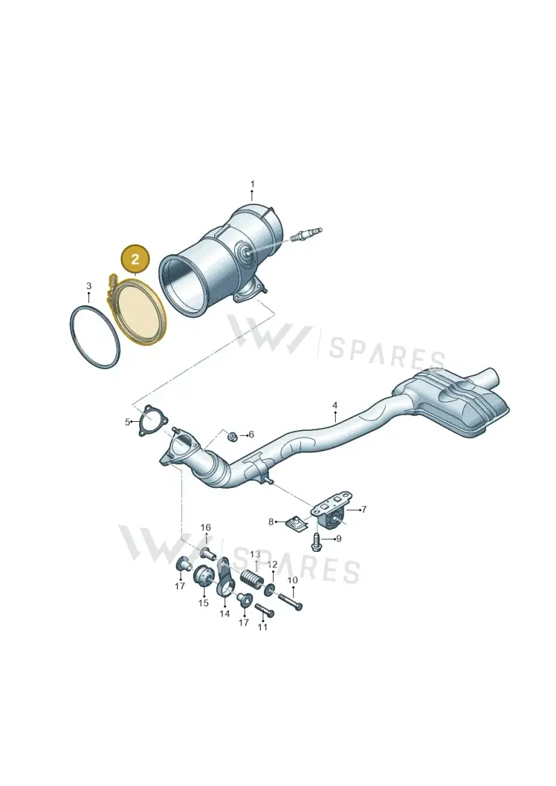 8W0253725G — Volkswagen Touareg (2017-2023) diagram 439253040, position 2