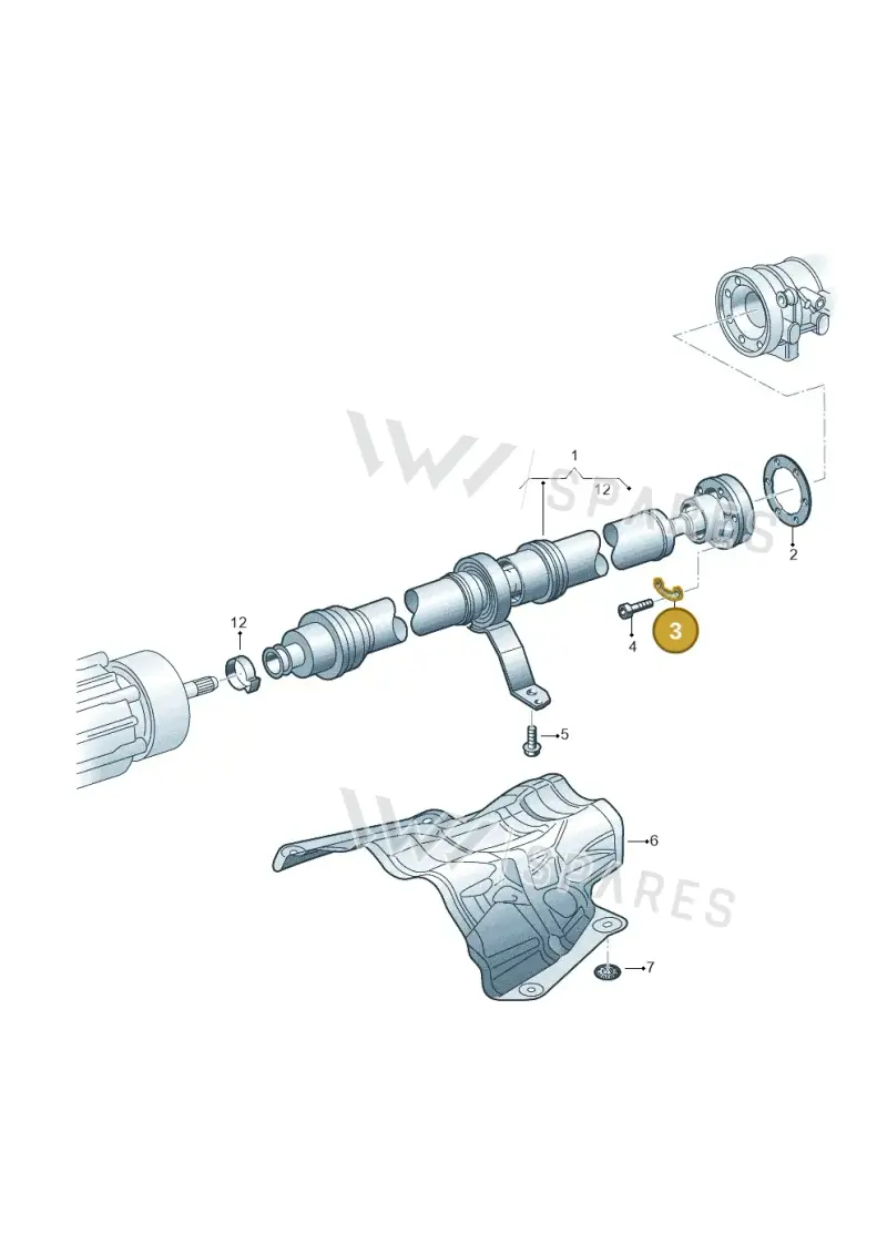 8W0407357 — Volkswagen Touareg (2017-2023) diagram 439521000, position 3