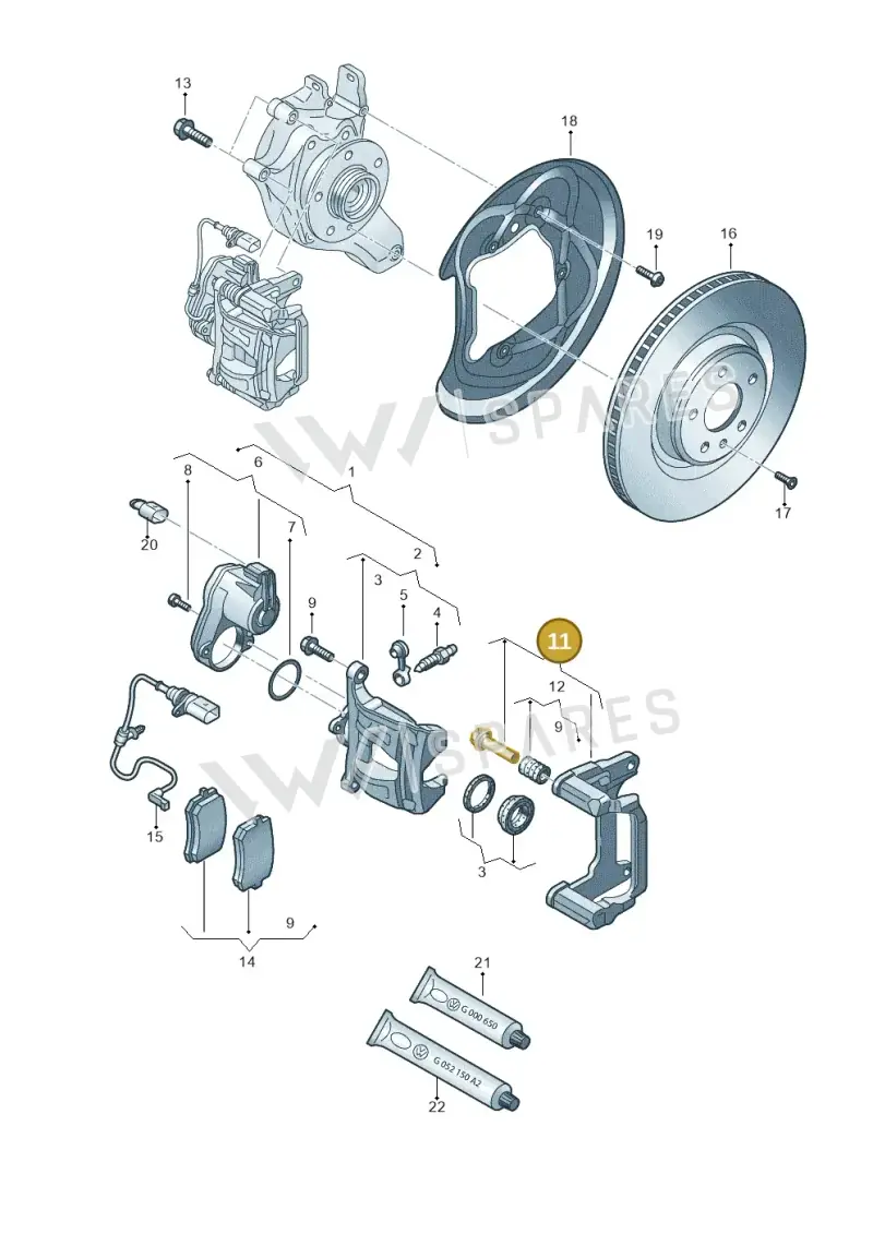 8W0615426FSL7 — Volkswagen Touareg (2017-2023) diagram 859615600, position 11
