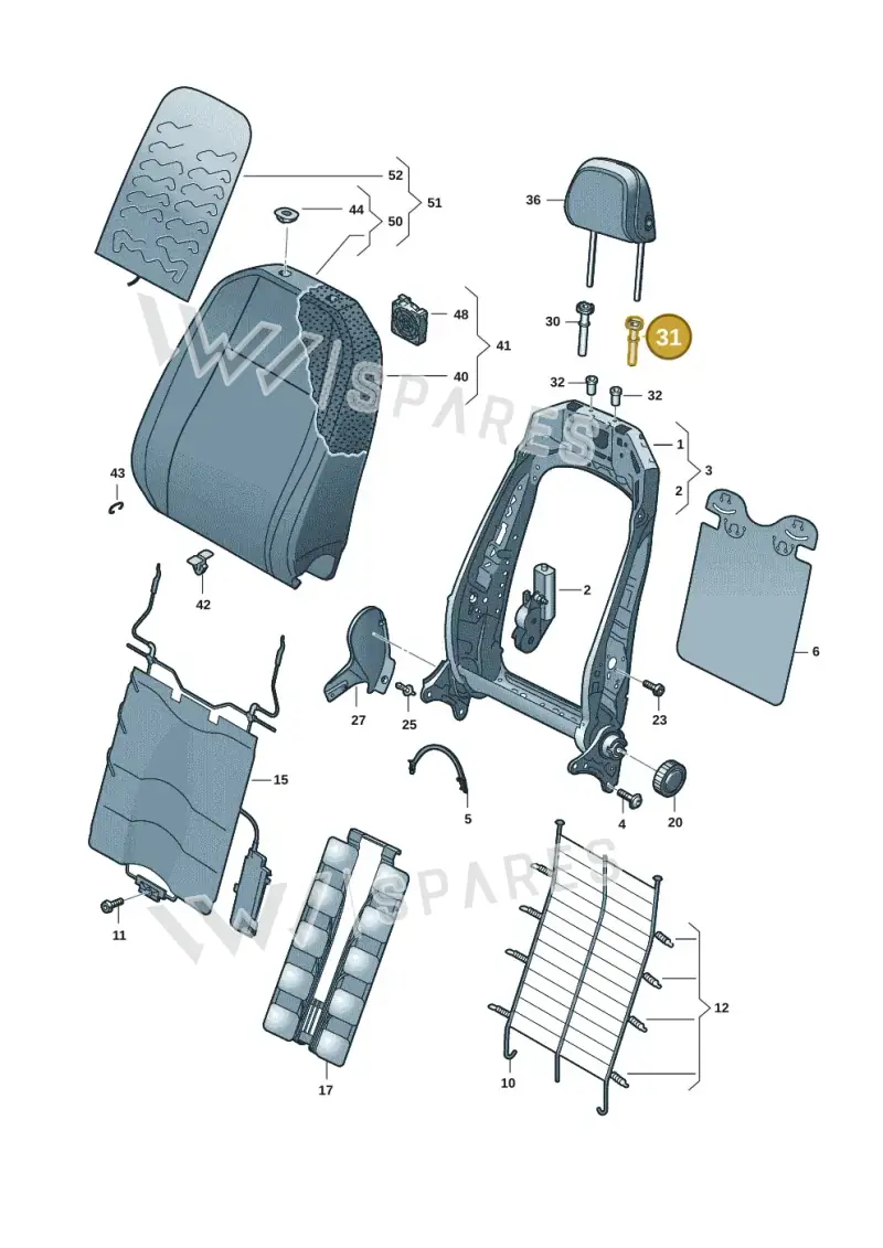 8W0881920E — Volkswagen ID.7 Limousine Pro (2023-) diagram 14b881200, position 31