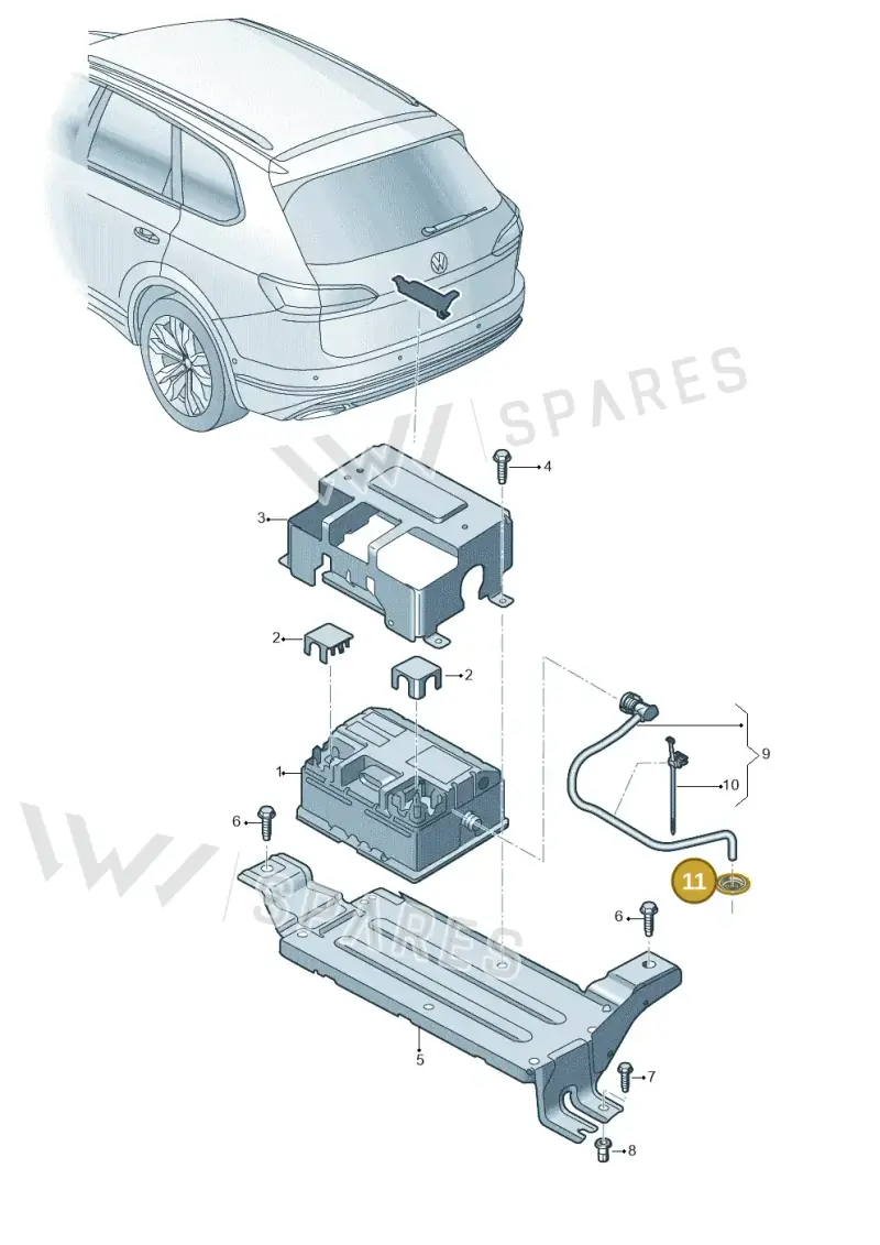 8W0915143A — Volkswagen Touareg (2017-2023) diagram 439915010, position 11