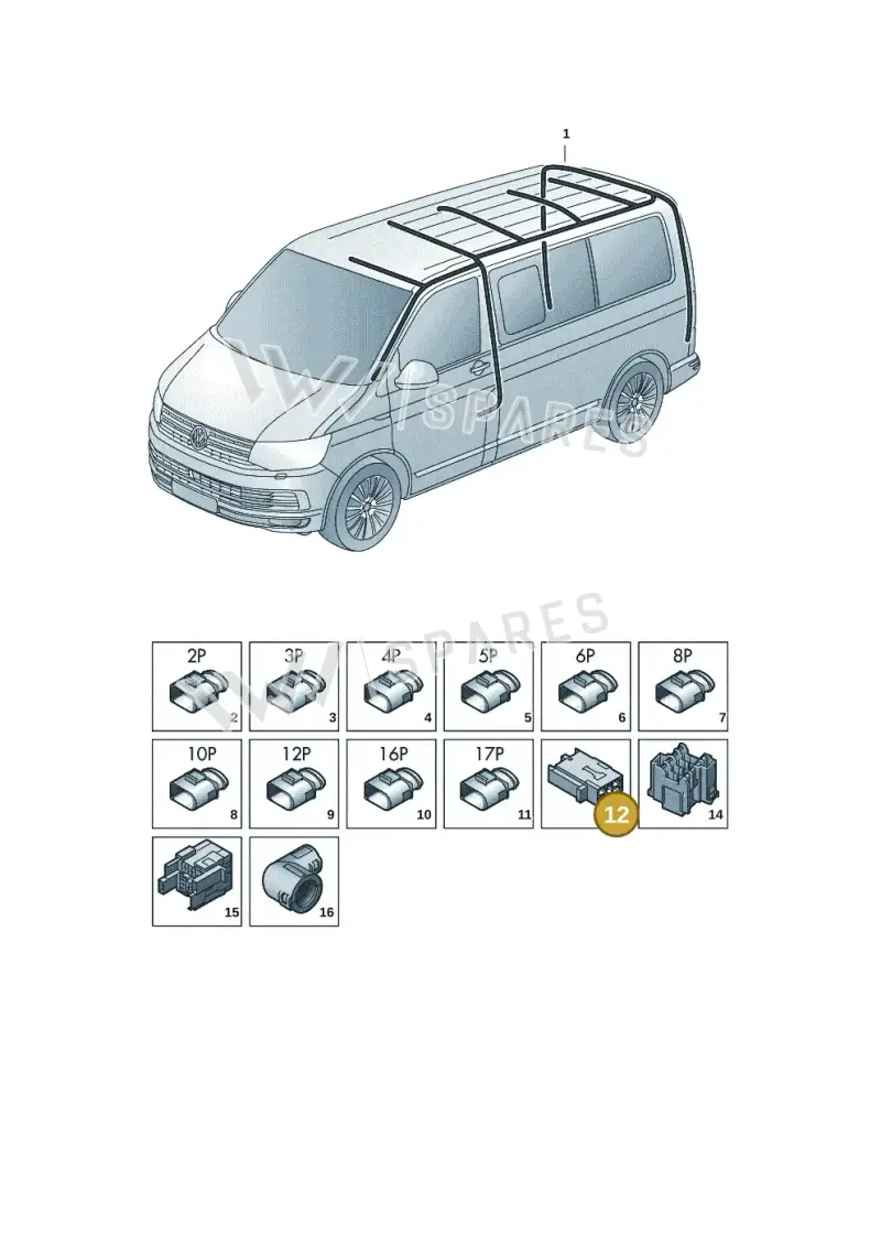 8W0937530 — Volkswagen Transport. multivan (2019-2024) diagram 7em972086, position 12