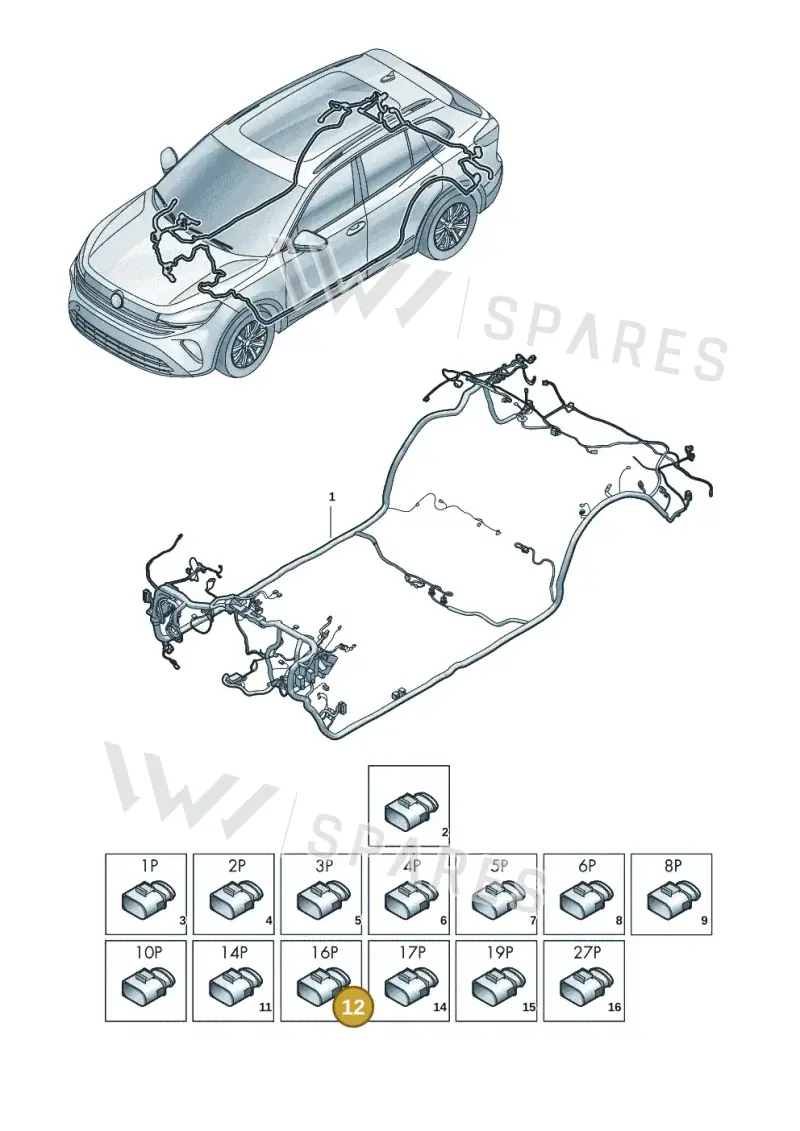 8W0972416 — Volkswagen Tiguan 2.0 (2023-) diagram 57x972000, position 12