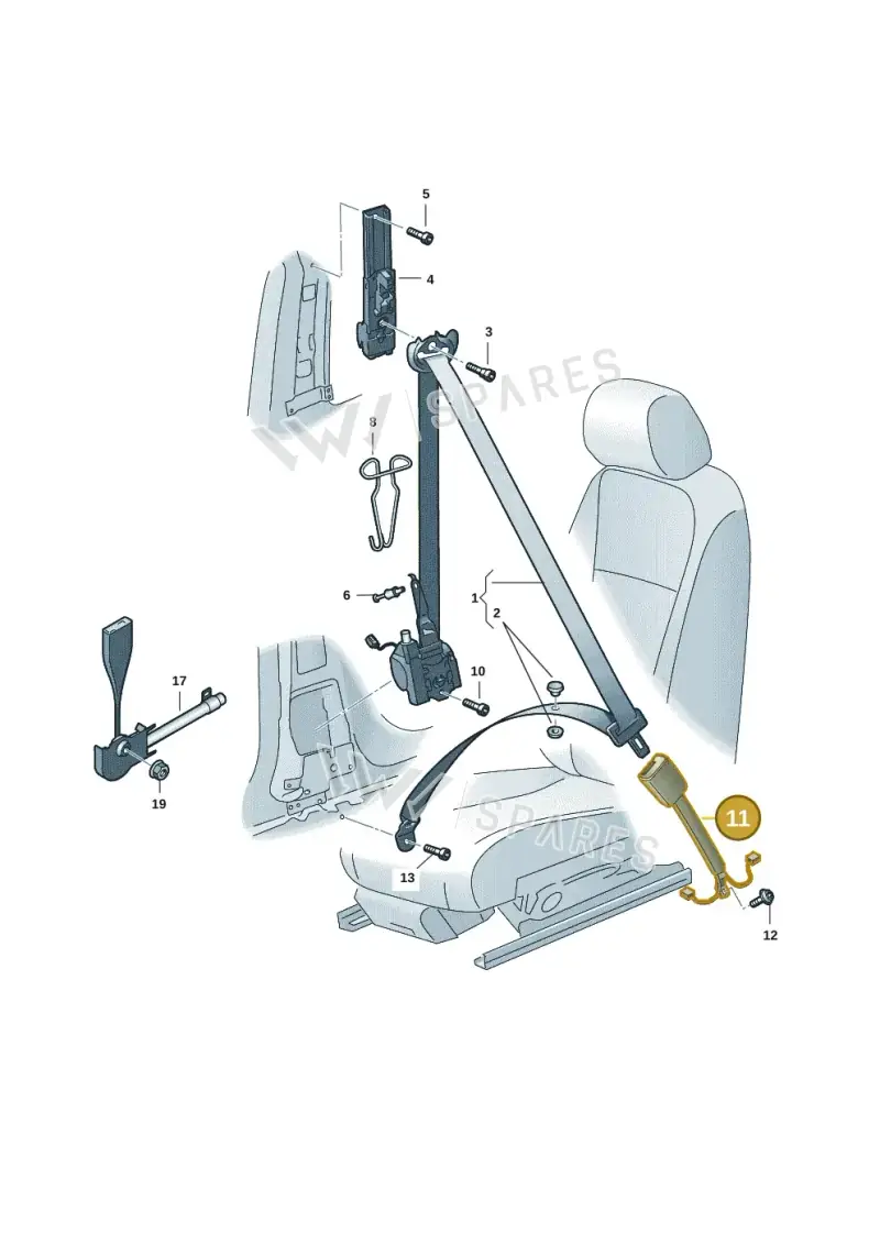 8Y0857755AMNB — Volkswagen ID.4 Pro (2020-2023) diagram 11a857060, position 11