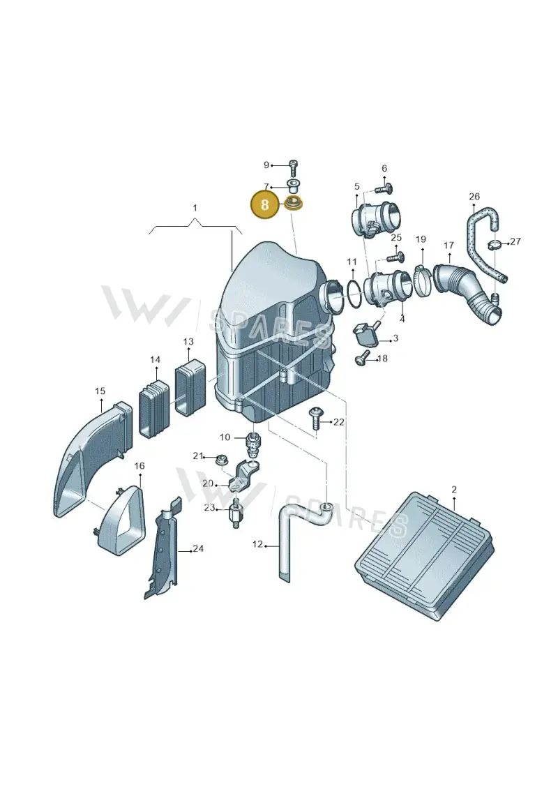8Z0129669A — Audi A8/S8/qu. lang    08> (2007-) diagram 291129200, position 8
