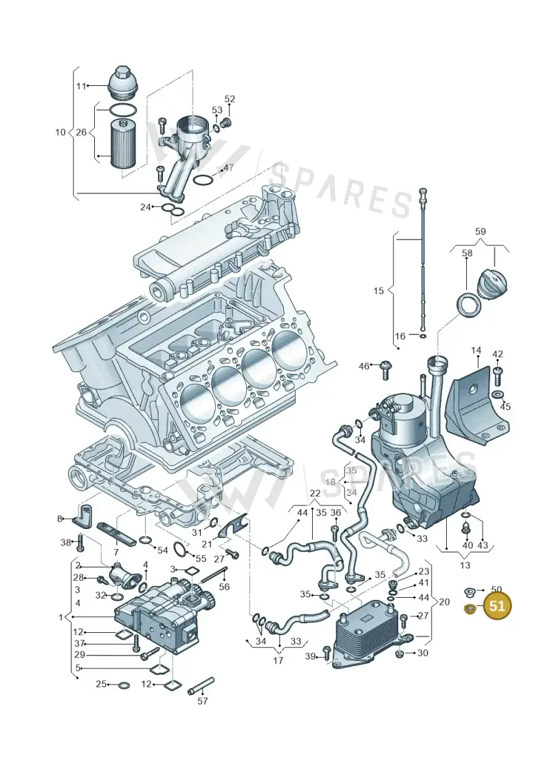 8Z0129669A — Audi R8 qu. 5.2 (2012-2015) diagram 618115000, position 51