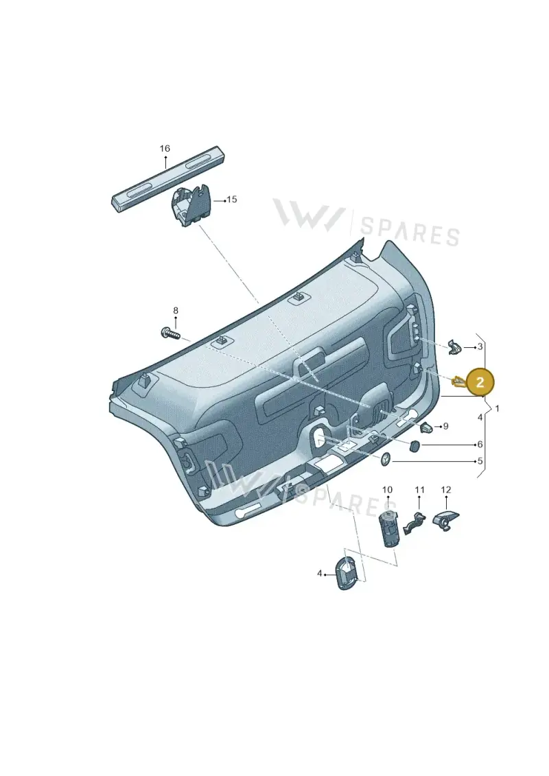 8Z0867276B — Audi A6 (2018-2025) diagram 430867800, position 2