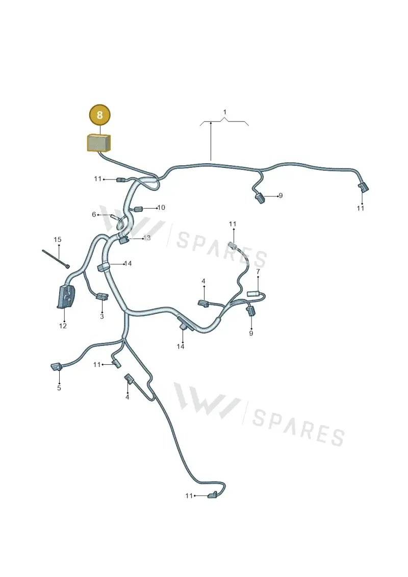 8Z0919238 — Audi Q6 (2022-) diagram 4cg972041, position 8