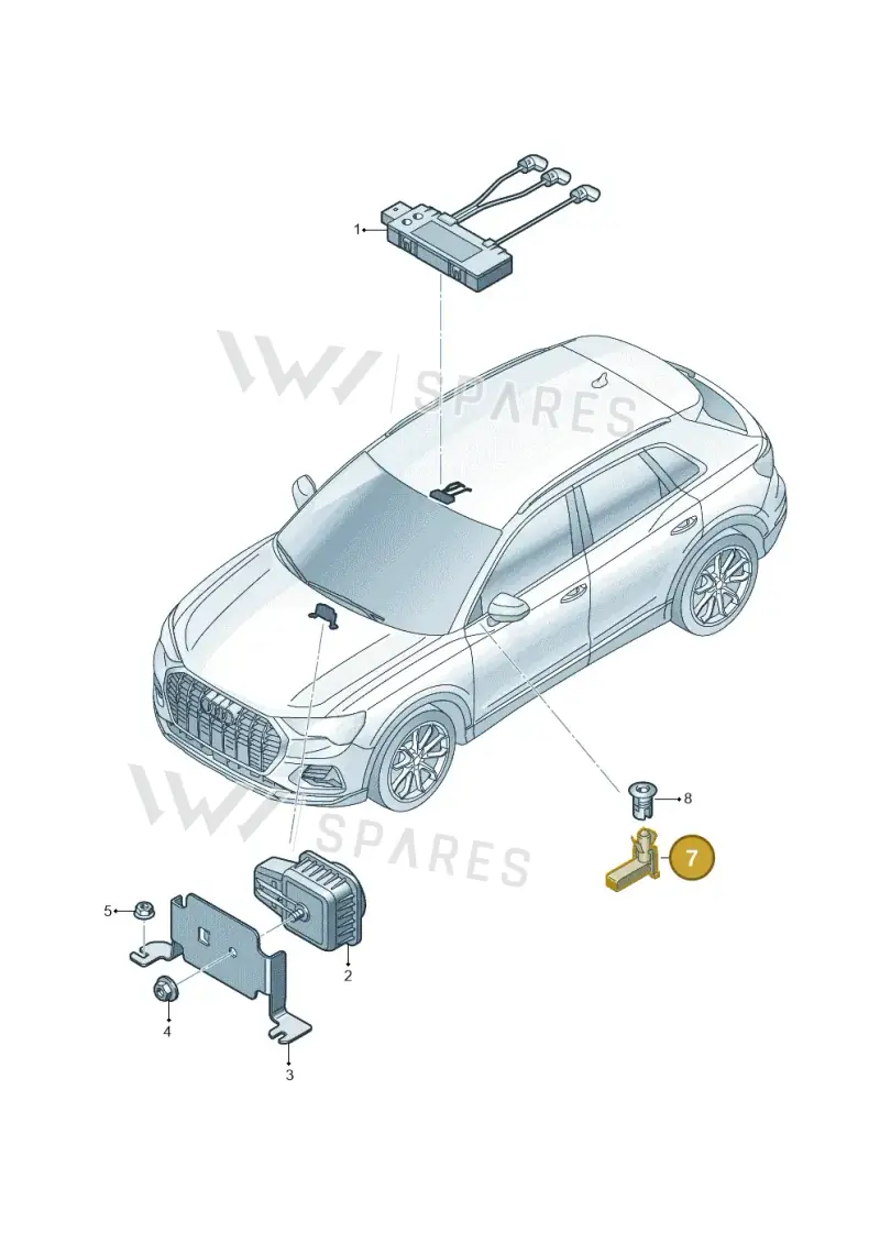 8Z0919238 — Audi Q4 Sportback (2021-2025) diagram 89a951400, position 7