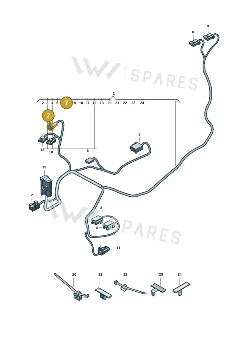 8Z0919238 — Audi A5 Limousine (2024-2025) diagram 8wk972400, position 7