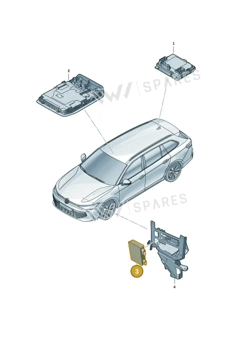 95C907594CK — Volkswagen Passat estate (2023-) diagram 3j0959000, position 3
