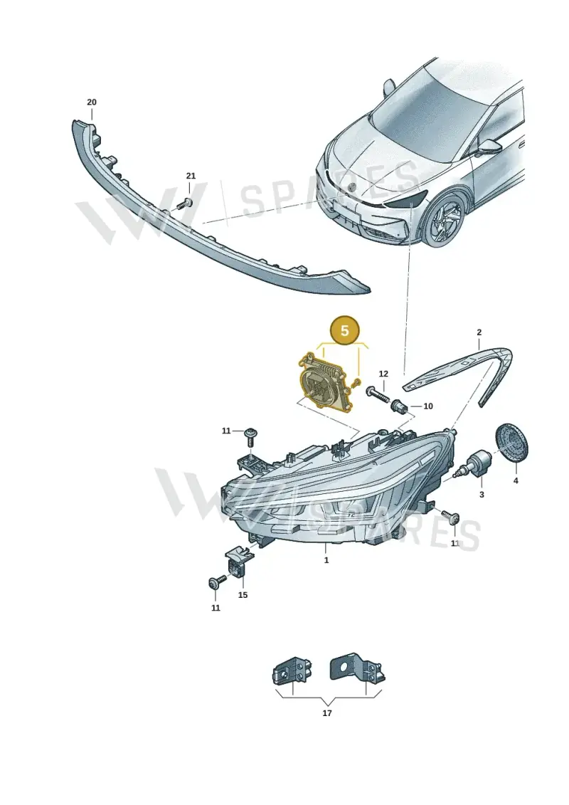 992941572AH — Volkswagen ID.UNYX (2024-) diagram 11h941010, position 5