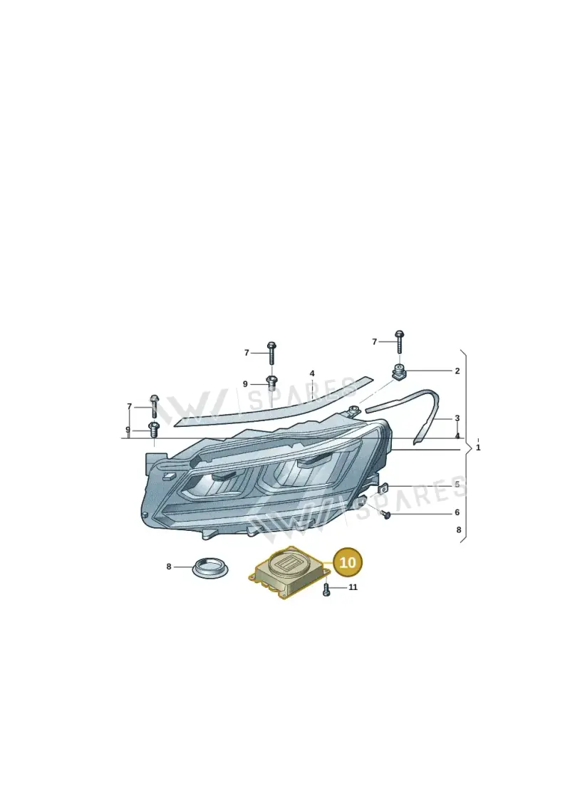 992941572AH — Volkswagen Teramont (2021-2023) diagram 3ch941000, position 10
