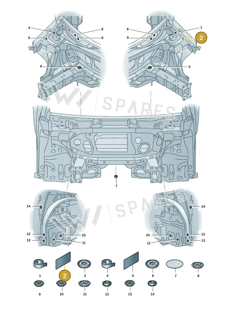 AKL382D32 — Volkswagen ID.7 Limousine Pro (2023-) diagram 14b803660, position 2