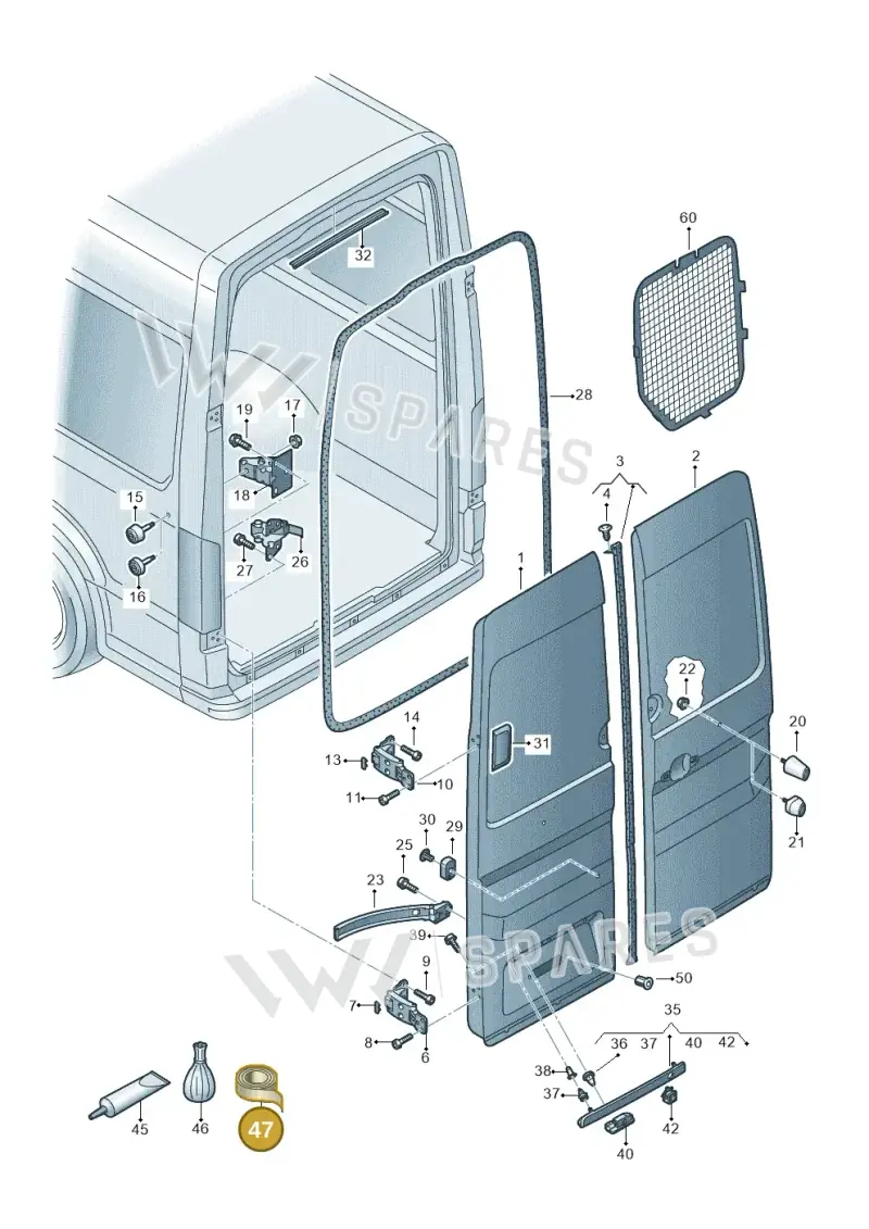 AKL44803005 — Volkswagen E-Crafter 35 (2018-2024) diagram 806827500, position 47